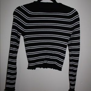 Kendall & Kylie Striped Sweater/Top